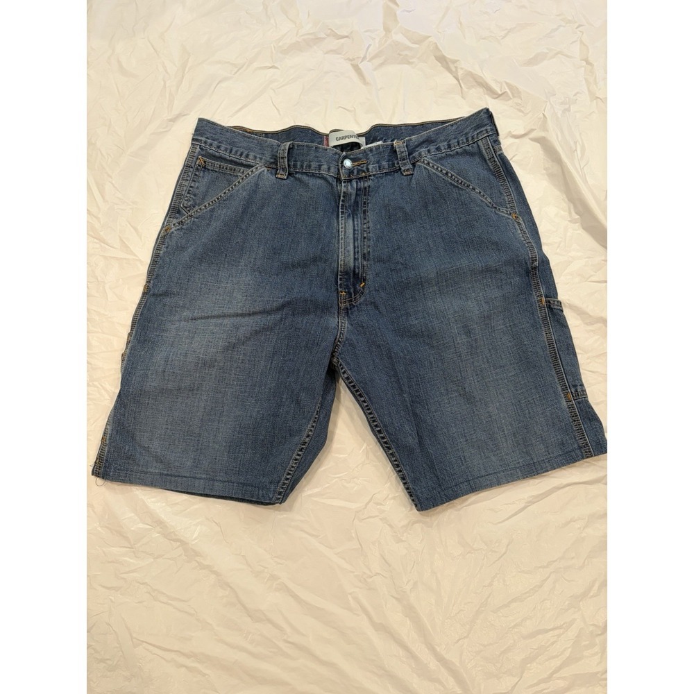 Levi's Carpenter Denim Shorts Men's Size 38x10 Blue Medium Wash